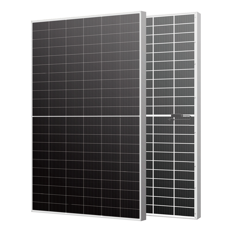 Módulo bifacial de media celda Mono PERC de vidrio doble